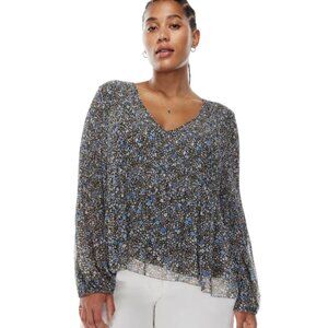 Aritzia Wilfred Daydreamer V-Neck Blouse